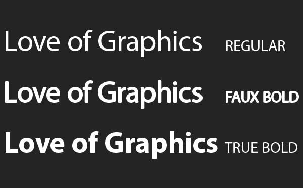 Typography for Motion Designers - do not use faux bolds