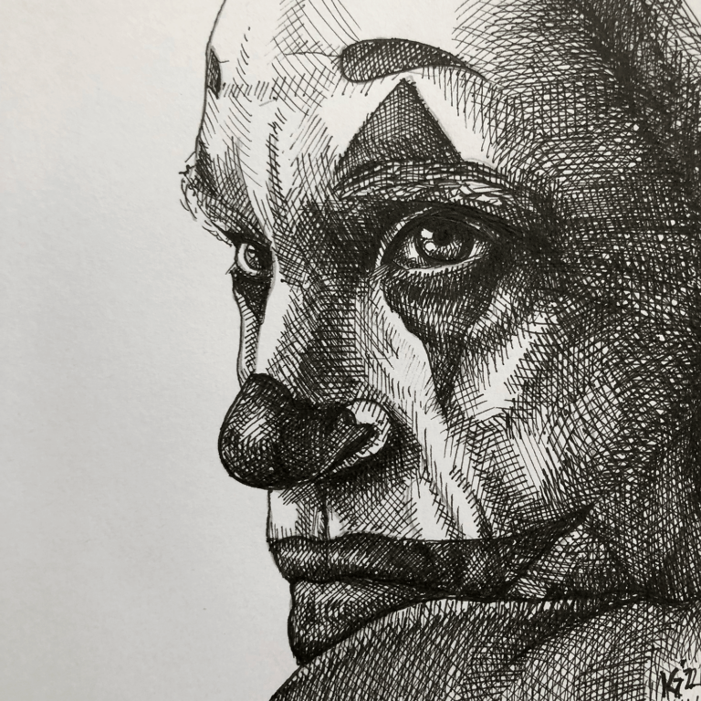 The Joker Pen sketch Love of Graphics