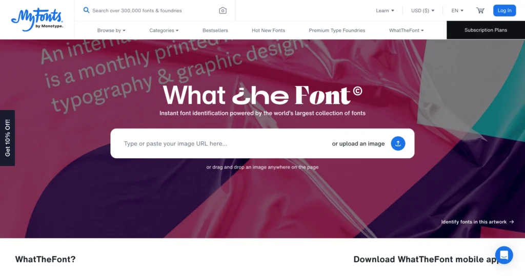 WhatTheFont - link til website